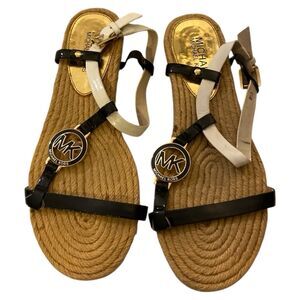 Michael Kors MK Hope Sandals Women’s 6.5 Charm Espadrille